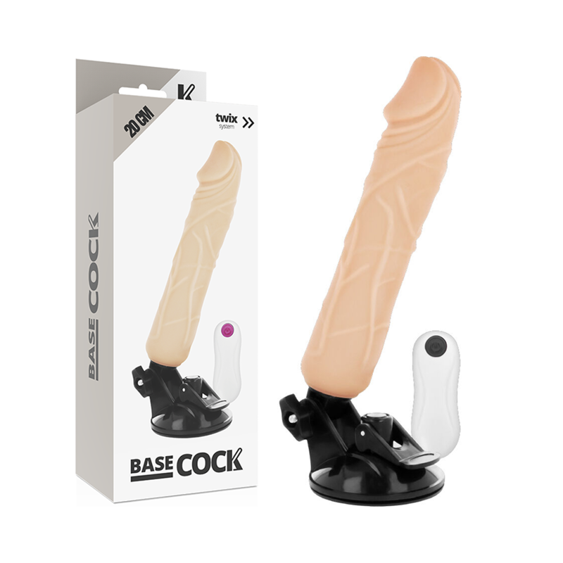BASECOCK - VIBRADOR DE CONTROLE REMOTO REALISTA 20 CM