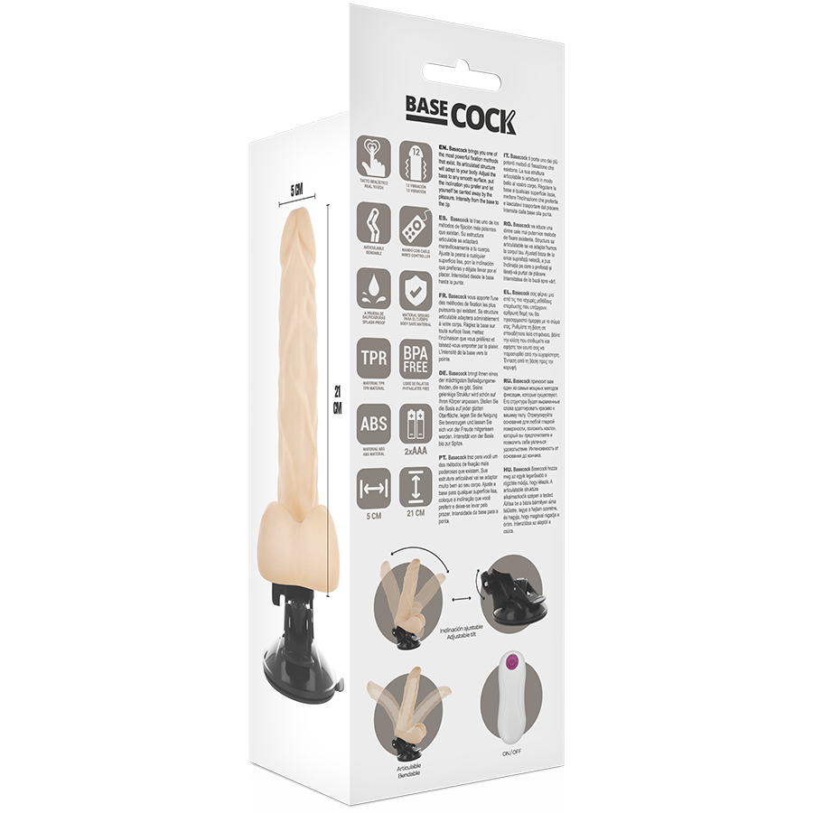 BASECOCK - VIBRADOR ARTICULÁVEL CONTROLE REMOTO 21 CM - Image 4