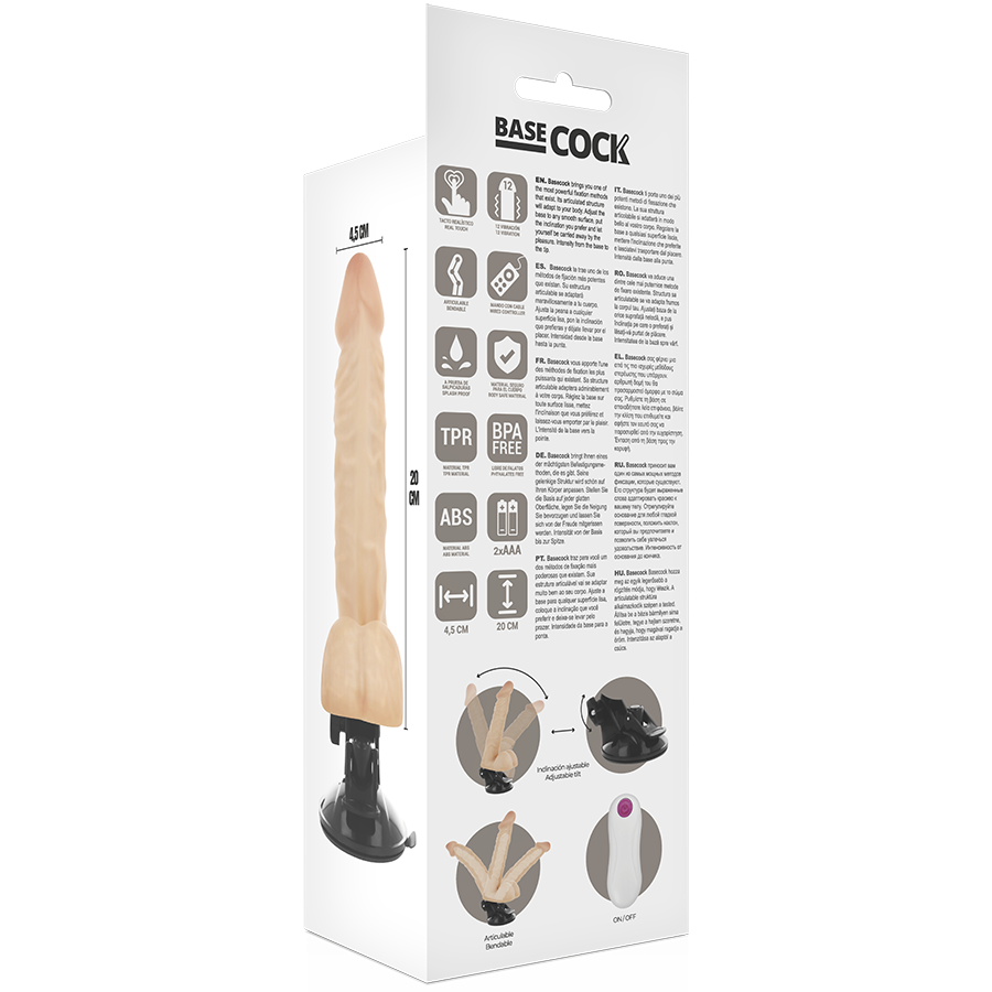 BASECOCK - VIBRADOR ARTICULÁVEL CONTROLE REMOTO 20 CM - Image 4